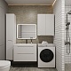 Style Line Мебель для ванной Марелла 80 Люкс Plus антискрейтч подвесная белая матовая – фотография-17